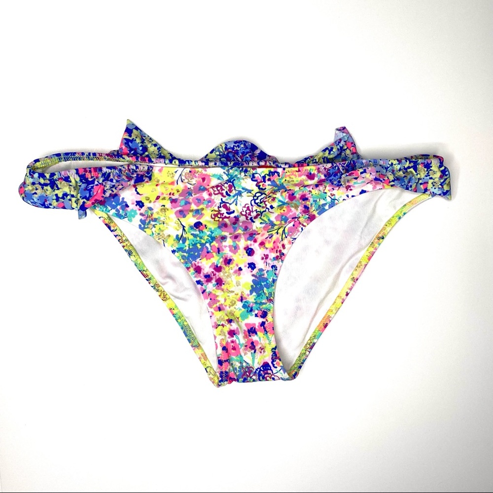 Victoria’s Secret Bright Ruffled Bikini Bottoms
